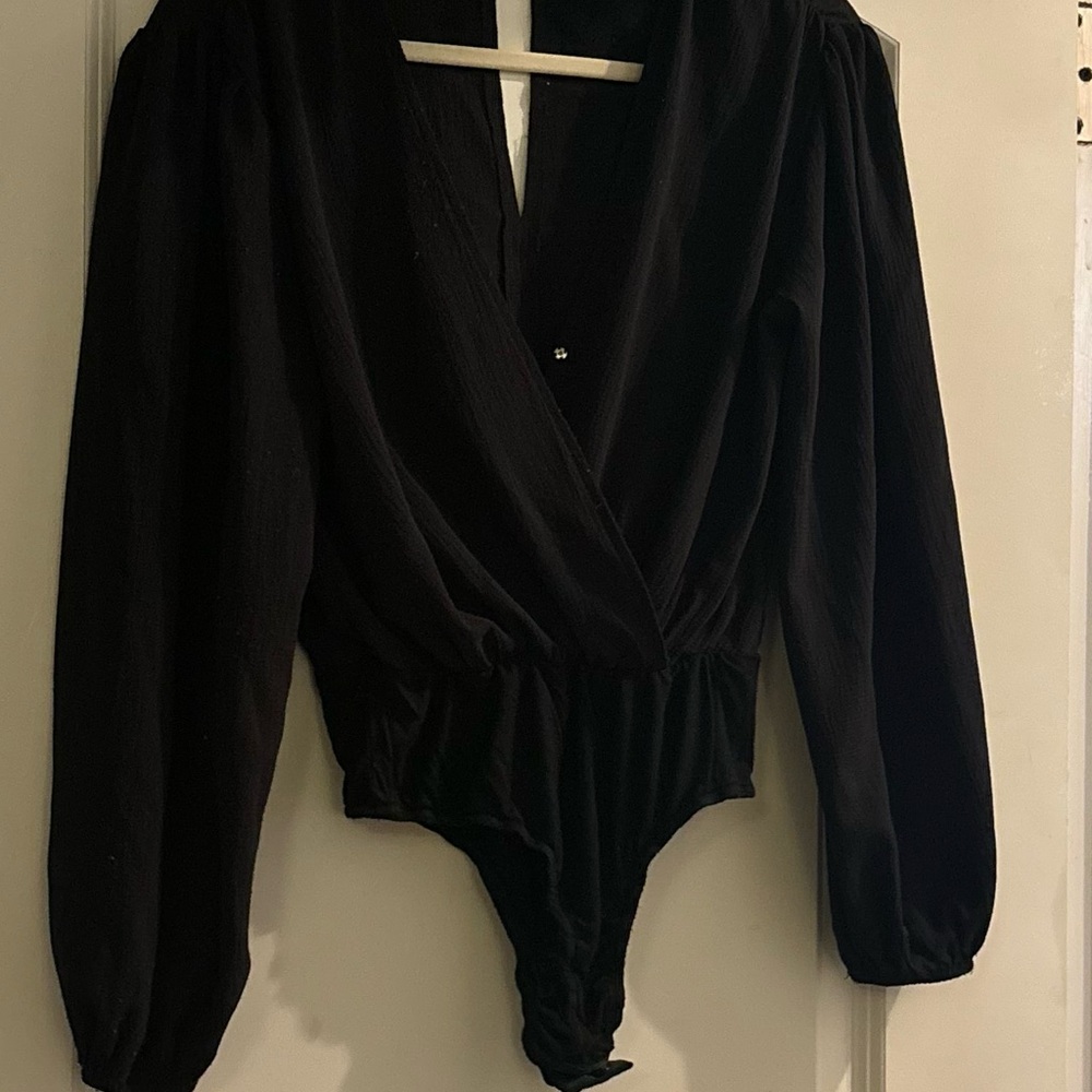 Black Long Sleeve Bodysuit